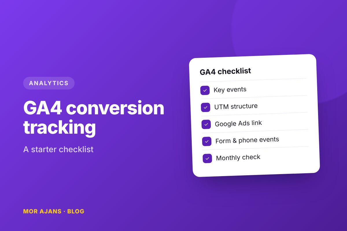 Conversion tracking with GA4: A starter checklist