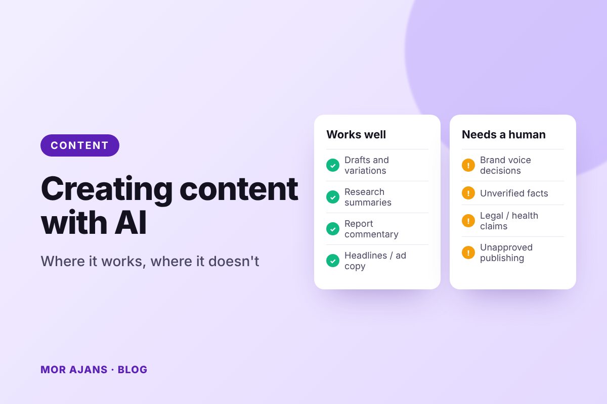 AI content production: Where does it work, and where doesn't it?