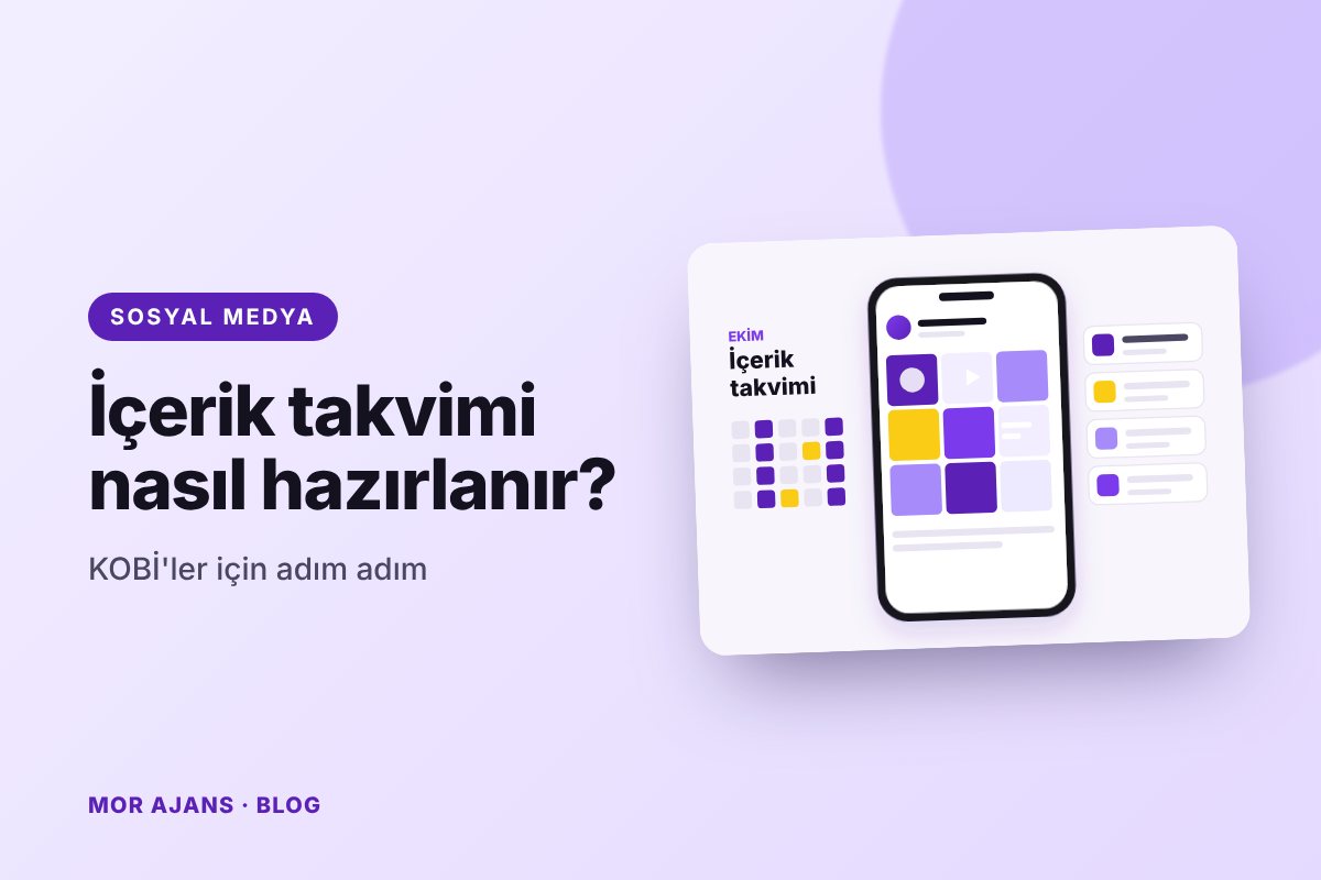KOBİ'ler için sosyal medya içerik takvimi nasıl hazırlanır?
