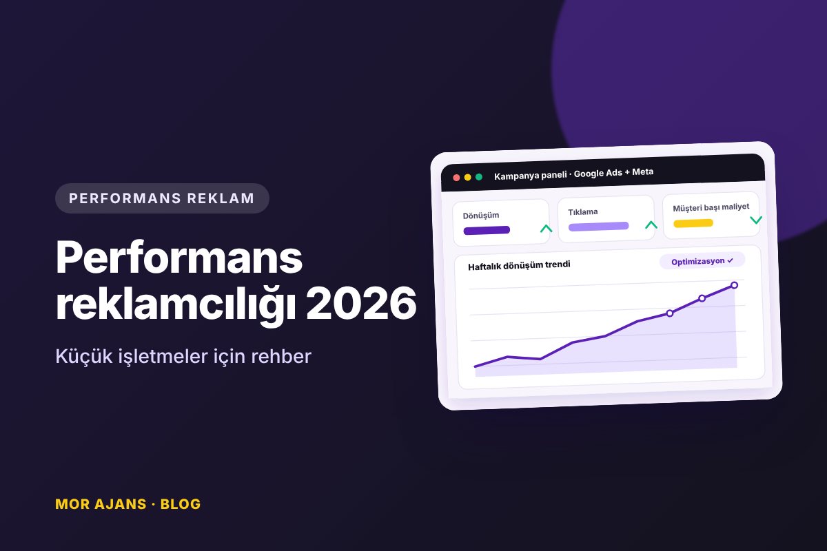 2026'da küçük işletmeler için performans reklamcılığı rehberi