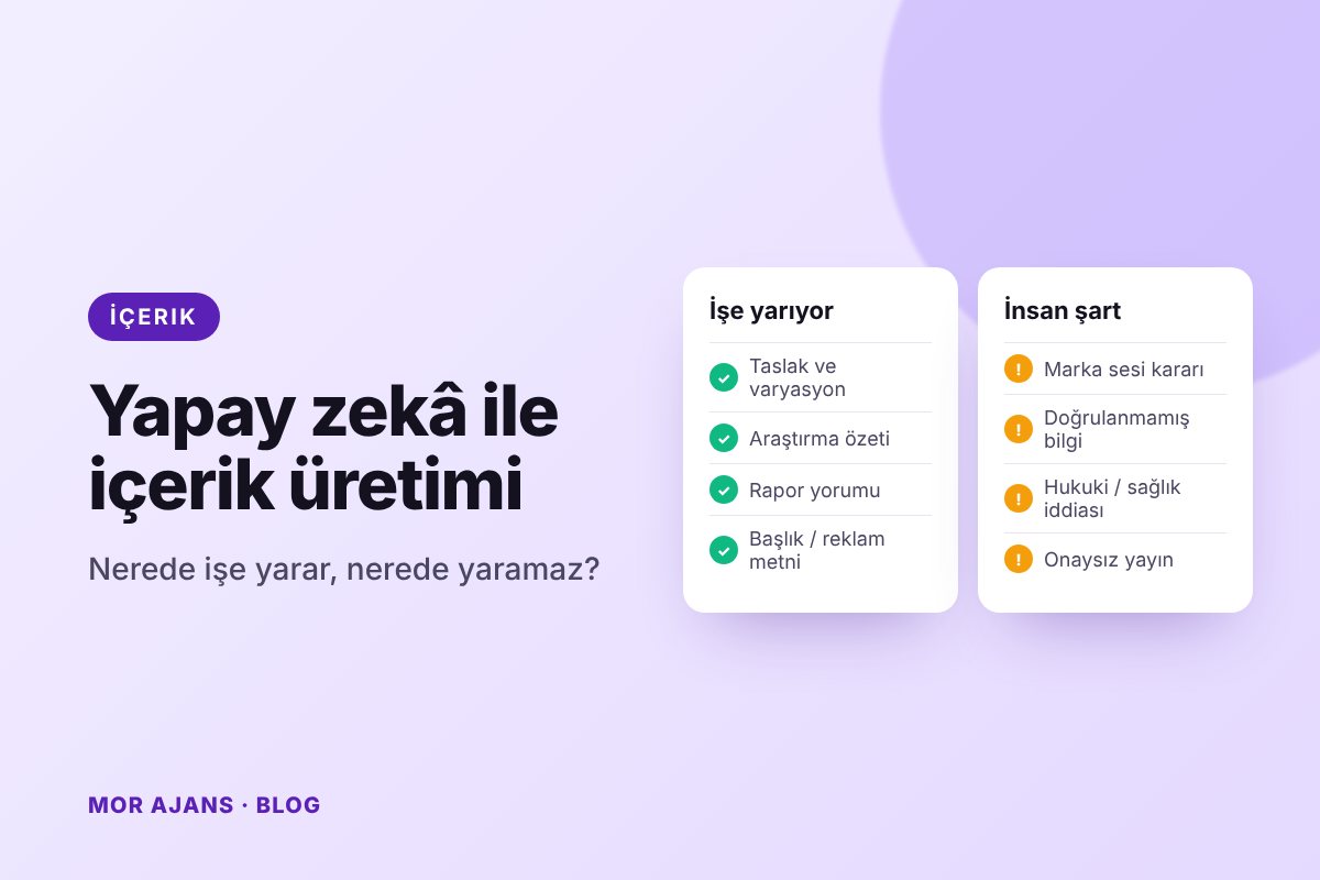 Yapay zekâ ile içerik üretimi: Nerede işe yarıyor, nerede yaramıyor?